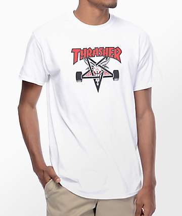 thrasher shirt weiss