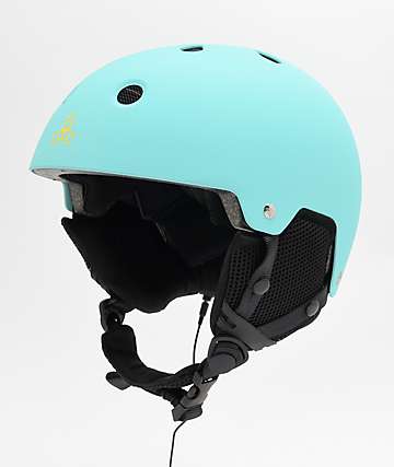 Triple Eight Brainsaver Audio Baja Teal Snowboard Helmet