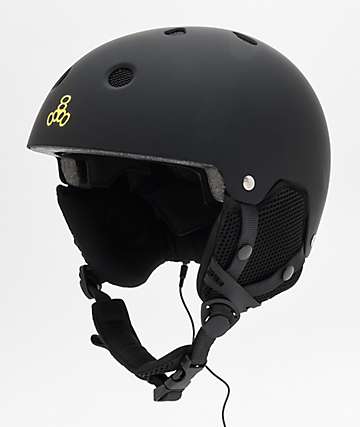 Triple Eight Brainsaver Audio Black Snowboard Helmet