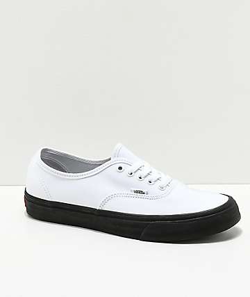 vans authentic white black sole vans authentic white black sole