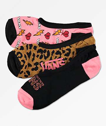 Vans Canoodle Animal House paquete de 3 calcetines invisibles