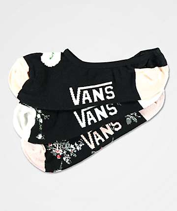 Vans Canoodle Botanical Brouhaha paquete de 3 calcetines invisibles