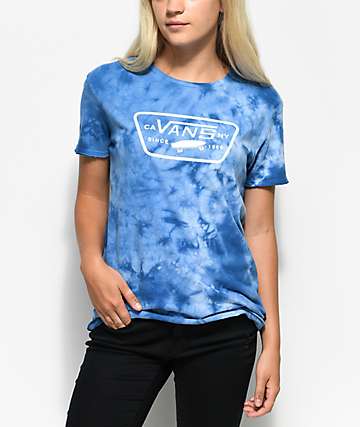 tie dye vans t shirt