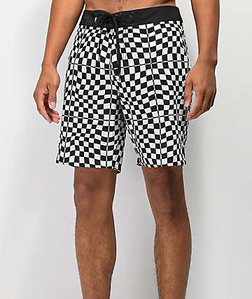 Vans Mixed Checkerboard 18" Black & White Boardshorts