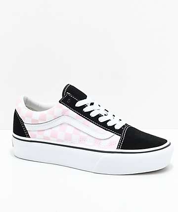 vans platform rose