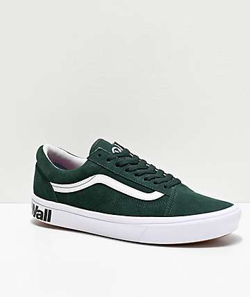 Vans Old Skool ComfyCush Trekking Green & White Skate Shoes