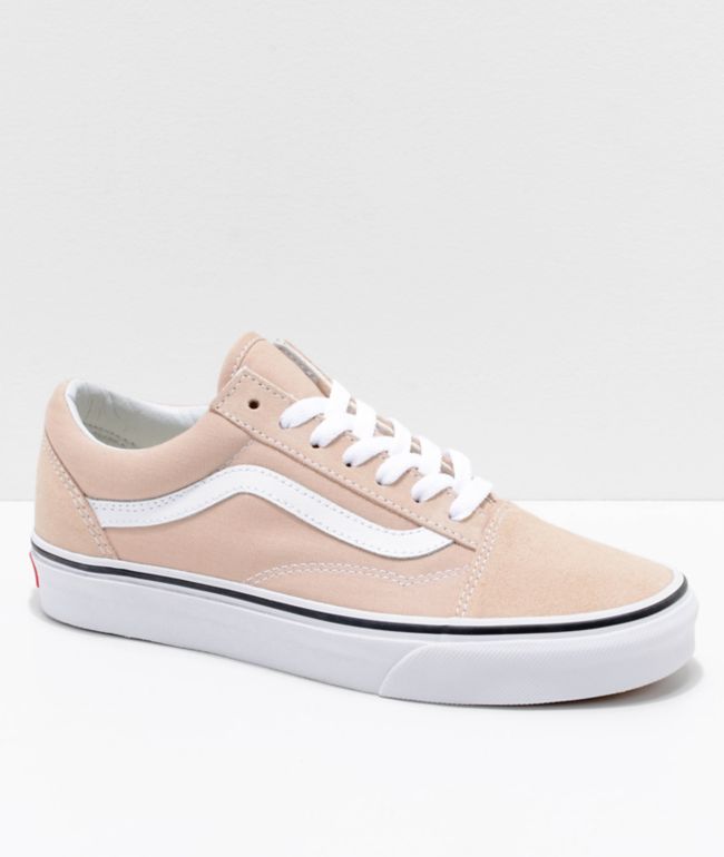 vans tan white