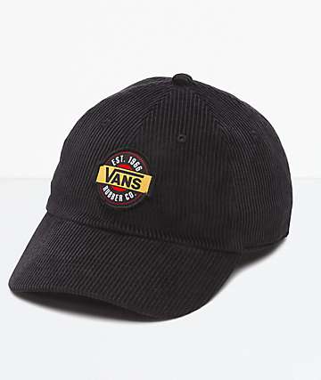 Vans Summit Court Side Black Corduroy Strapback Hat
