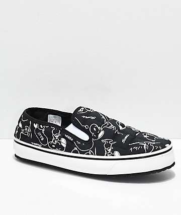 black snoopy vans black snoopy vans
