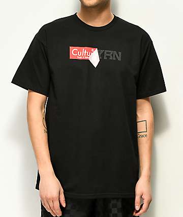 Men's Graphic Tees | Zumiez YRN Sticker Peel Black T-Shirt