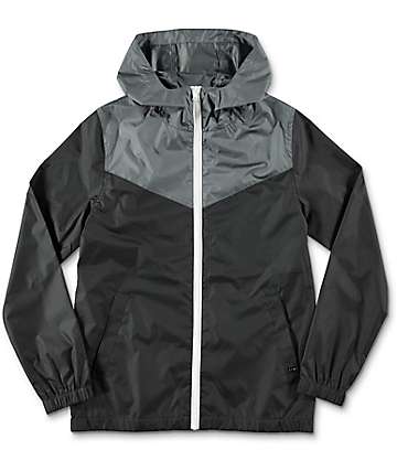Zine Boys Sprint Black & Charcoal Windbreaker Jacket
