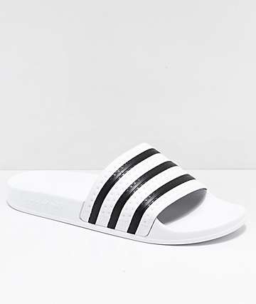 adidas sandals white