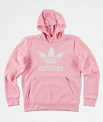 pink adidas hoodie kids