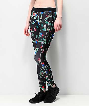 floral adidas tights