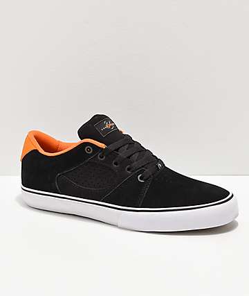 eS x Nine Club Square Three zapatos skate negros y anaranjados