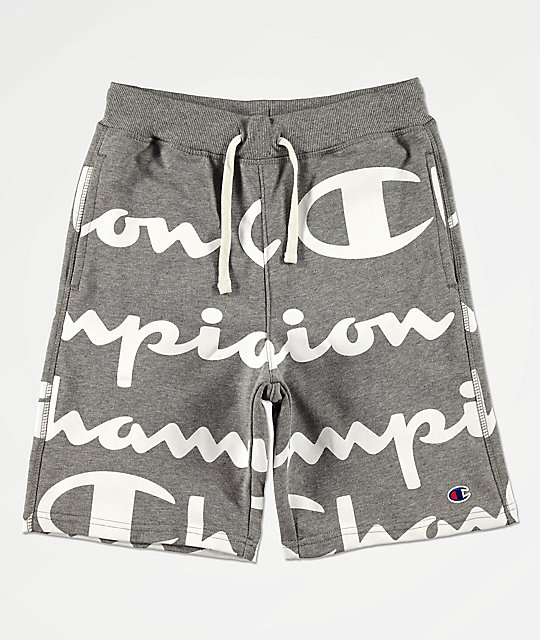 white champion sweat shorts