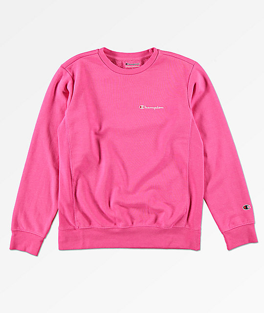 pink champions sweatshirt