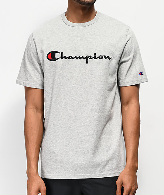 champion t shirt embroidered