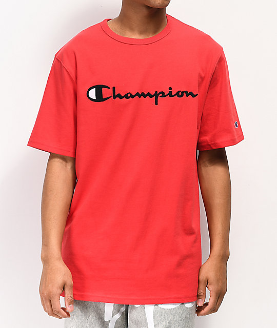 champion heritage embroidered script