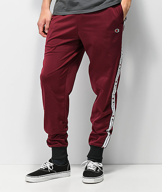 maroon champion sweatpants