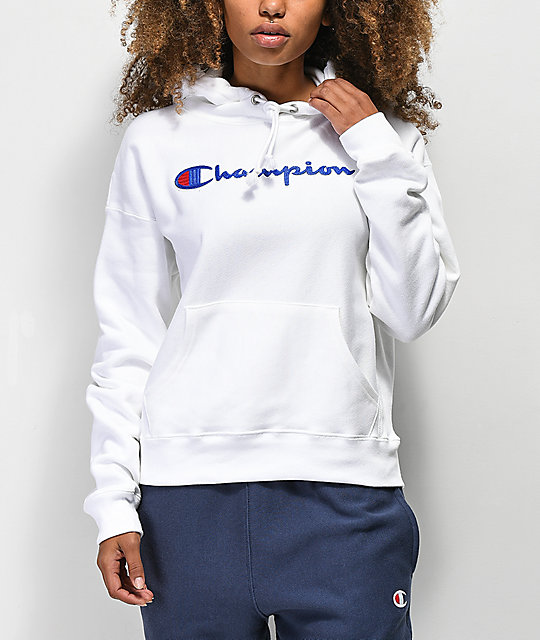 Champion reverse weave chenille logo clearance hoodie