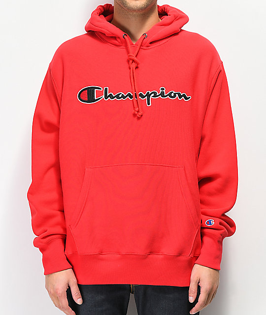 red champion pullover