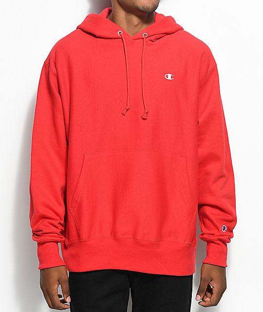 red champion hoodie xs