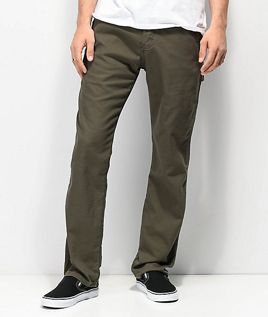 green carpenter pants