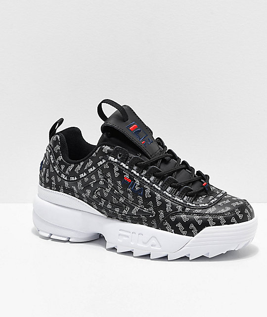 Fila Ii Over Disruptor Zapatos Negros All 5c3LqRj4A