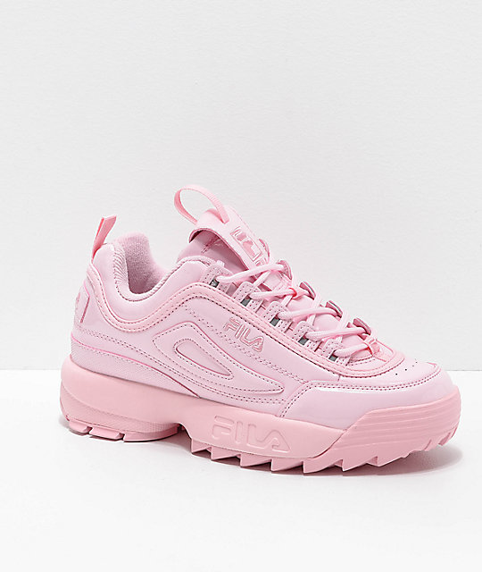 FILA Disruptor II Premium Light Pink Shoes Zumiez