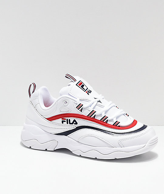 fila red and blue shoes