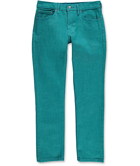 Levi 511 Jeans Blue Color Turquesa Estrechos En Port CoerBdx