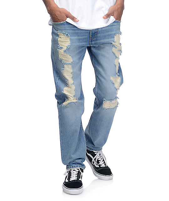 Rotos Jeans 502 En Razza Azul Levi's 80vmNnwO