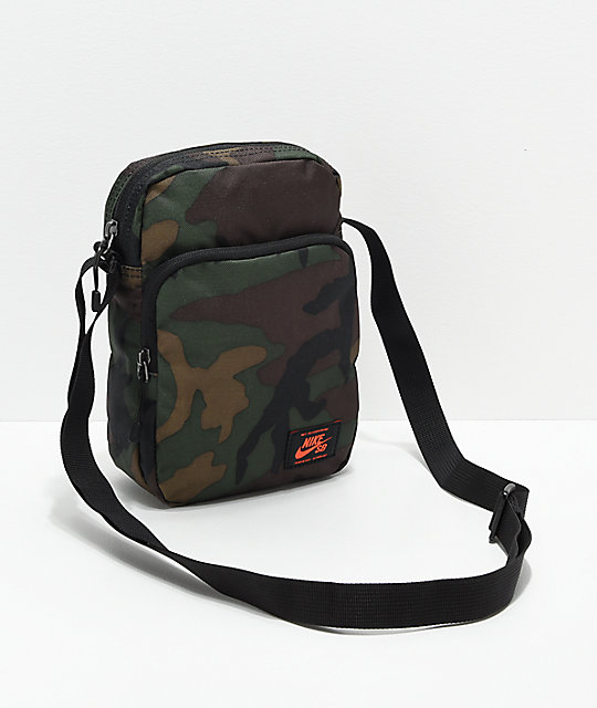 Nike SB Heritage Iguana Green Camo Shoulder Bag | Zumiez
