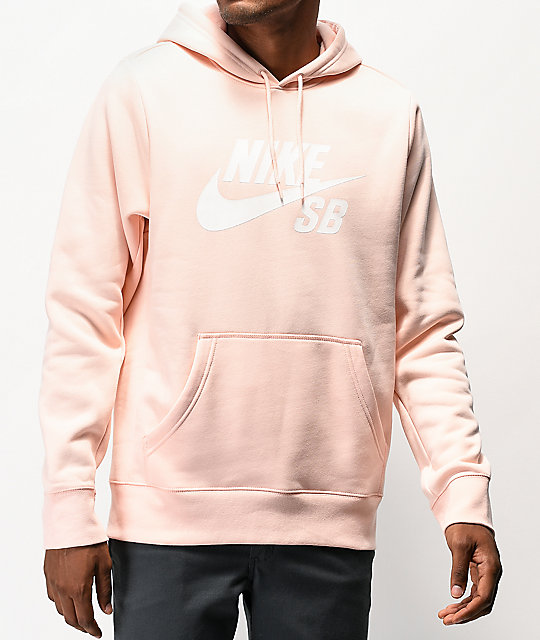 Nike Sudadera Con Icon Sb Capucha Claro Rosa ulF1TK3Jc
