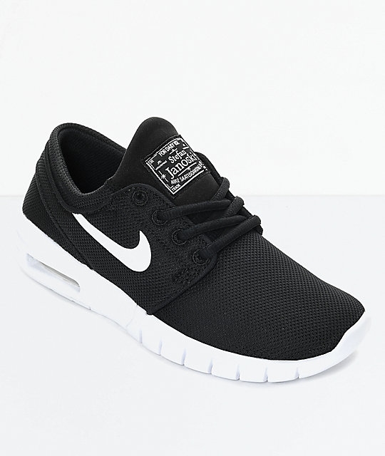 Para Niños Janoski Negro Blanco Nike Sb Max Skate Y Zapatos De En strChQd