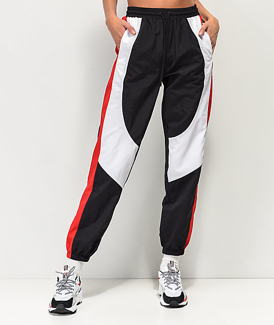 crinkle track pants