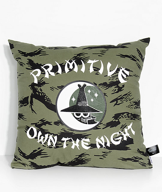 Primitive Own The Night Brush Camo Pillow