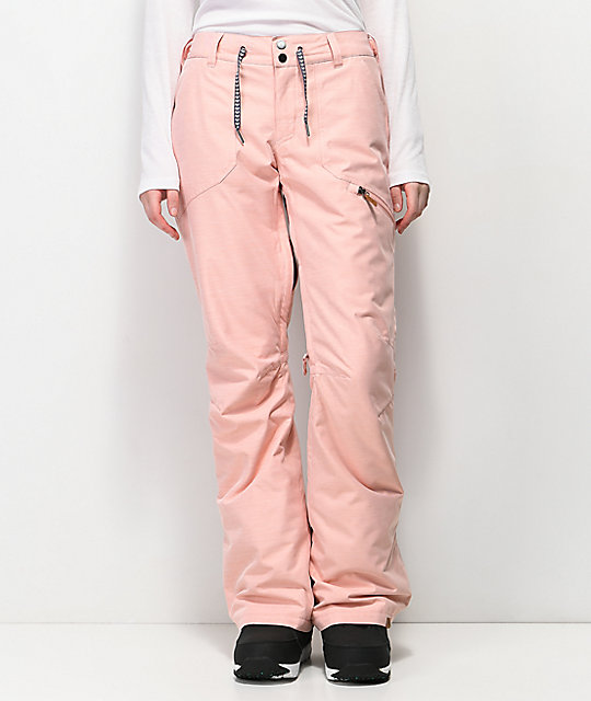 blush pink snow pants