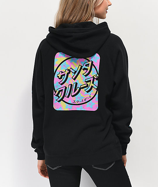 Santa Cruz Japanese  Blossom Black Hoodie  Zumiez