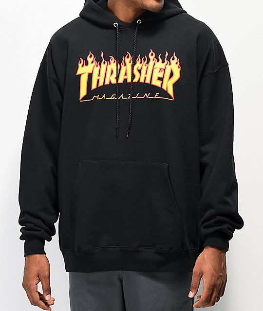 black vans thrasher hoodie