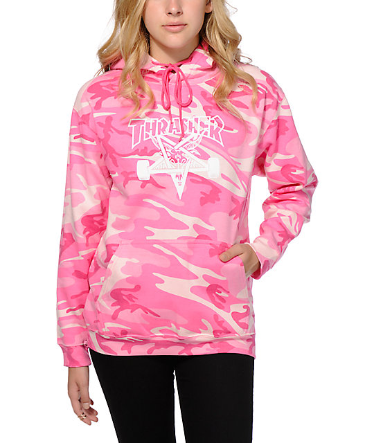 thrasher pink camo