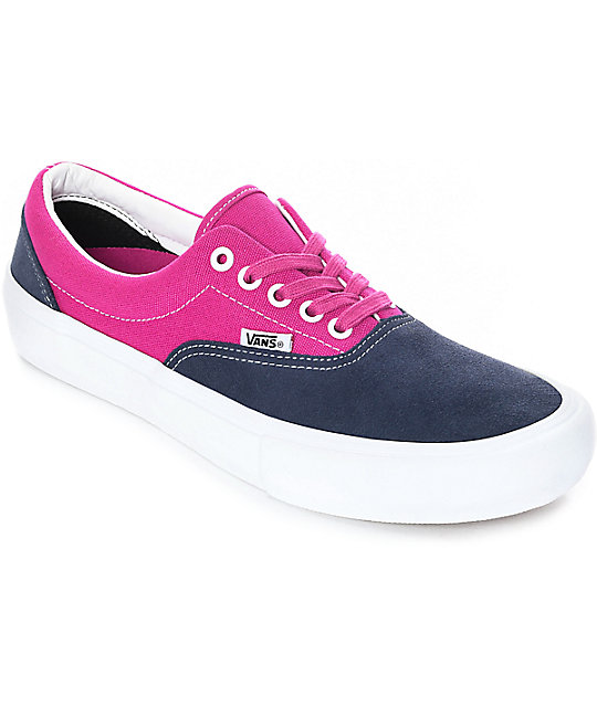 vans rosa e azul