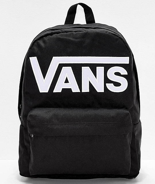 mochila vans blanca y negra