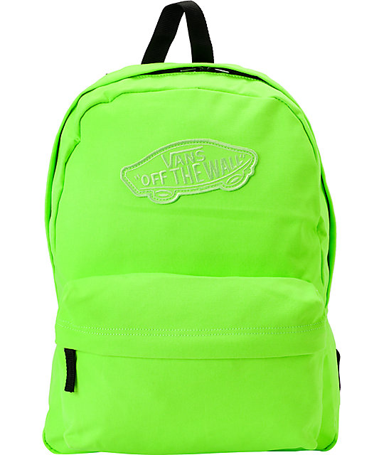 vans green backpack