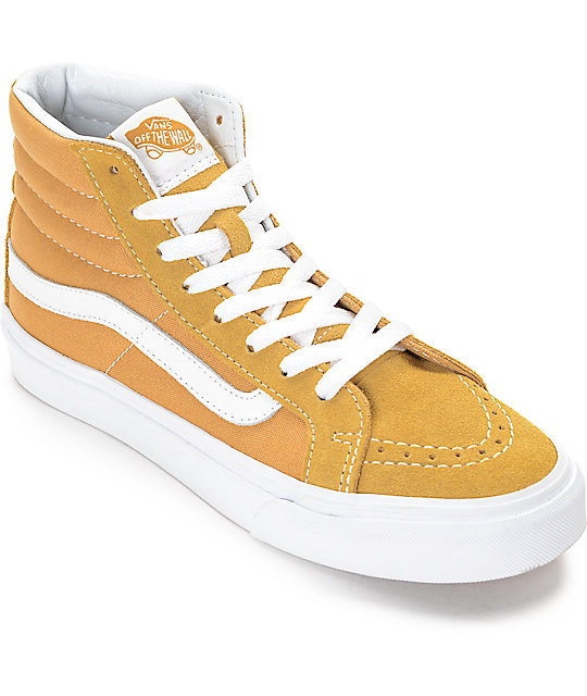 vans sk8 hi camel