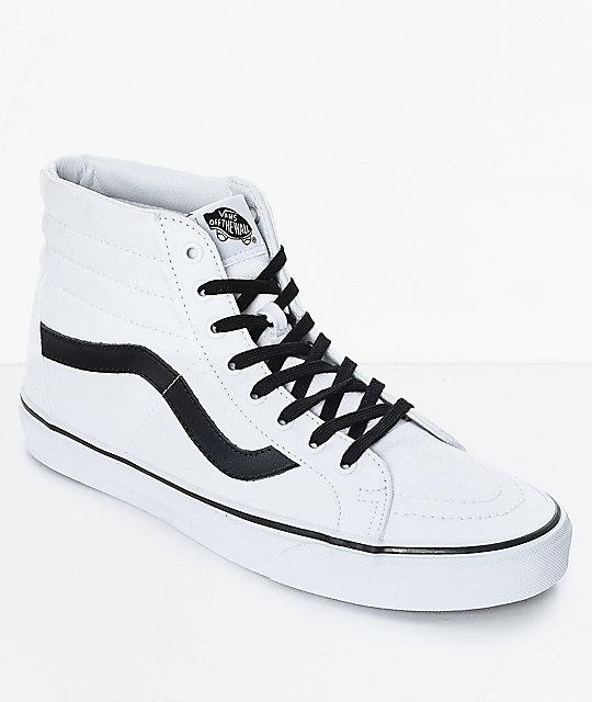 Zapatos Skate Blanco Vans Negro De En Reissue Sk8 Hi Y JT1lFKc