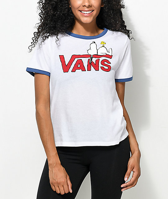 vans peanuts t shirt