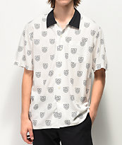 Brixton x Independent Trial Black & White Short Sleeve Button Up Shirt