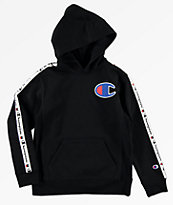 champion boys c patch taped hoodie